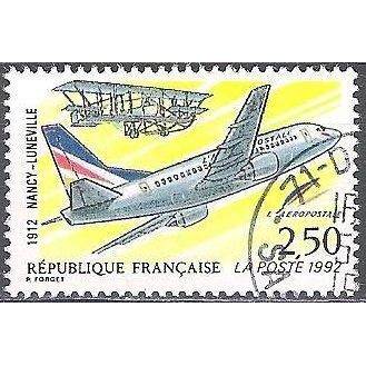 France 1992 Michel 2925 O Cote (2008) 1.00 € Avions ancien et moderne en vol