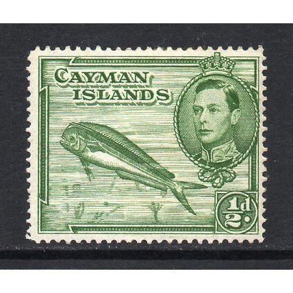 Cayman Islands - 1938-48 - ½d Green (sg116a) Perf 14, Mint Hinged