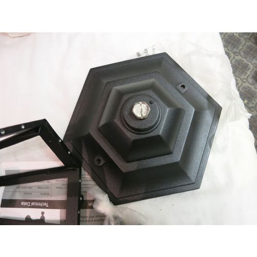 Black Outdoor Lantern Wall light lamp 60w 60 Watt ES27 GLS 60W 60 Watt 2011S