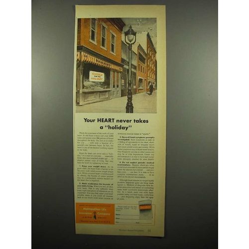 1954 Metropolitan Life Insurance Ad - The Heart