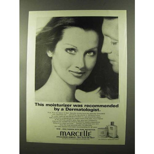1973 Marcelle Moisture Lotion and Moisture Creme Ad