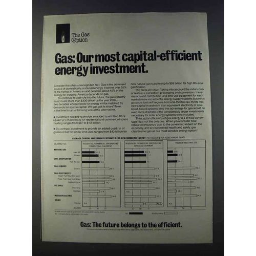 1980 AGA American Gas Association Ad - Capital