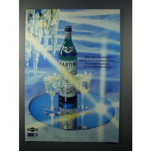 1987 Martini & Rossi Vermouth Ad - Cool Crisp Taste