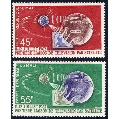 Du Mali Sg55 - Sg56 TELSTAR 1962 set mint never hinged (G89)