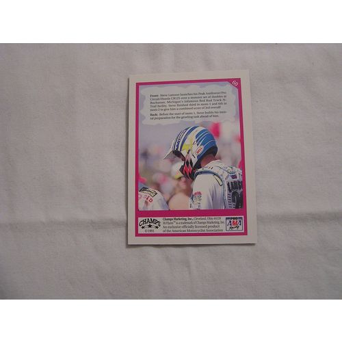 Steve Lamson 1991 Champs Hi Flyers Motocross NO. 60