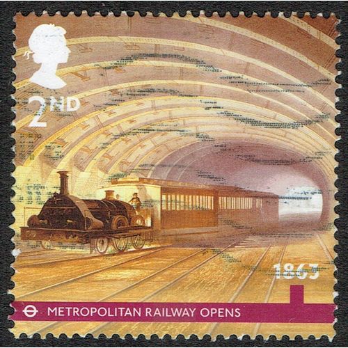 2013 150th Anniversary of London Underground 2nd Multicoloured SG3423 GU