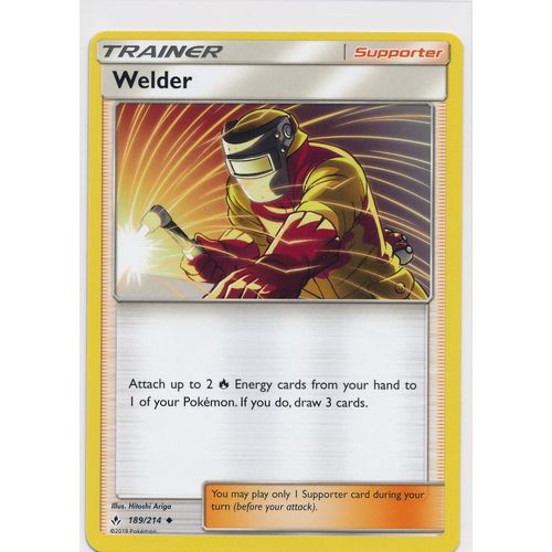 Pokemon Sun & Moon Unbroken Bonds 189/214 Welder
