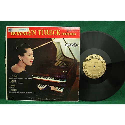 Rosalyn Tureck, Harpsichord - Bach/Rameau/Daquin/Couperin - DL 10066 - NM