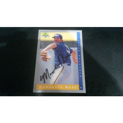 1993 Classic Best Card # 165 Marshall Boze Autograph 202009130253 Stockton Ports