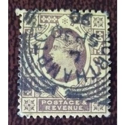1887 GB Queen Victoria Jubilee Issue 3d SG202 fine used stamp Northampton