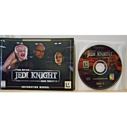 Star Wars-Jedi Knight Dark Forces II-Lucas Arts-1997 2 Discs and Manual