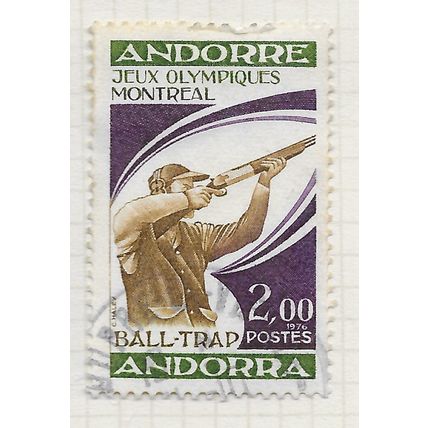 ANDORRA ANDORRE FRENCH POST OFFICES 2Fr SGF276 F276 SG MONTREAL OLYMPICS SPORTS