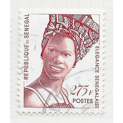 SENEGAL SENEGALESE ELEGANCE SMILING LADY USED 275F