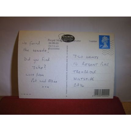 THE SANDS, MINEHEAD, SOMERSET used postcard by J. Salmon 2003 postmark =