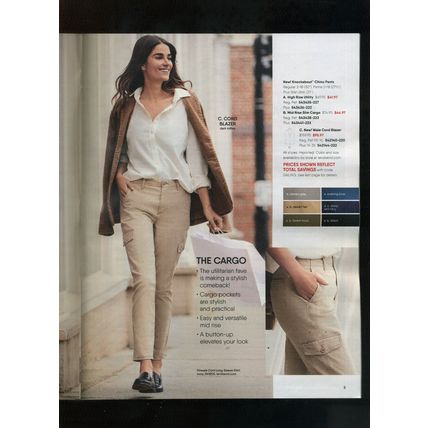 LANDS' END SPRING. SEPT. 2023 ON TREND SPOTLIGHT ON UTILITY WEAR WOMENS NEW
