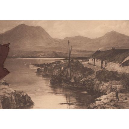 Sharrow Sheffield River Boat Antique 1910 Greetings Card