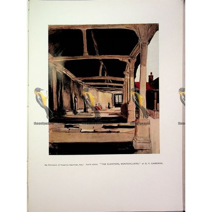 Cloisters, Montevilliers, By D Y Cameron, Book Illustration, 1905