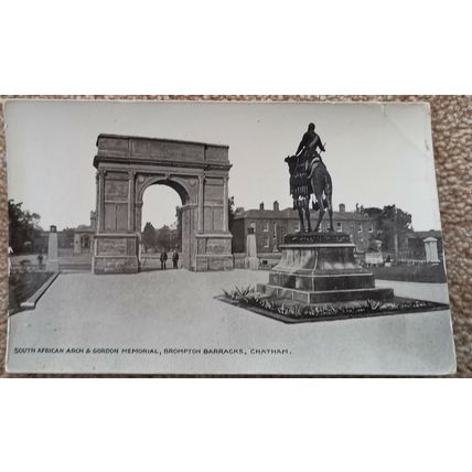 South African Arch Gordon Memorial, Brompton Barracks Chatham, Eastgate Postcard