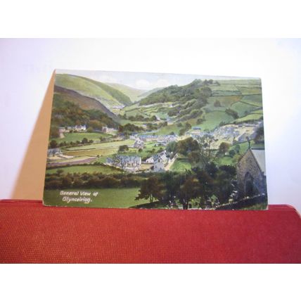 GLYNCEIRIOG, Denbighshire, WALES used antique postcard Gwenfro series 1917 pm =