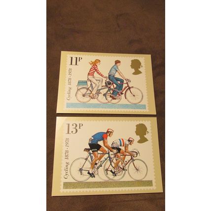 1978 GB PHQ Postcard covers set - Cycling / Bicycles - PHQ31