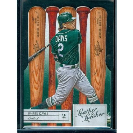 2019 Panini Leather and Lumber Die Cut #72 Khris Davis