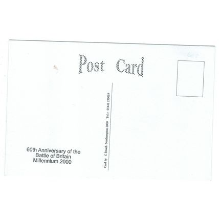 2000 POSTCARD 60TH ANNIVERSARY BATTLE OF BRITAIN