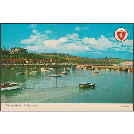 The Harbour, Folkestone, Kent, 1985 - Elgate Postcard