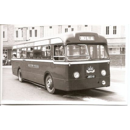 Black & White Photograph of Western Welsh Omnibus Co. Ltd. - JBO 61
