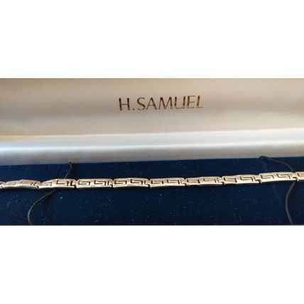 Vintage Sterling Silver Greek Style Bracelet in Original Box - 9 GRAMS