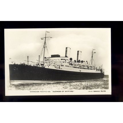 LS1778 - Canadian Pacific Liner - Duchess of Bedford - postcard