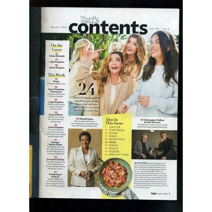 PEOPLE MAGZ. MAR 3,2025 DENISE RICHARDS "Our Family's Wild Ride" NEW J. SIMPSON