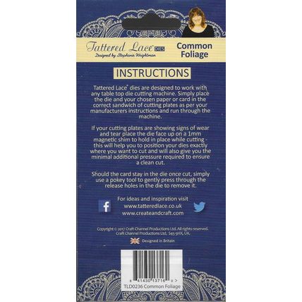 Tattered Lace. Common Foliage Die. Die Cutting Cardmaking Scrapbooking Crafts