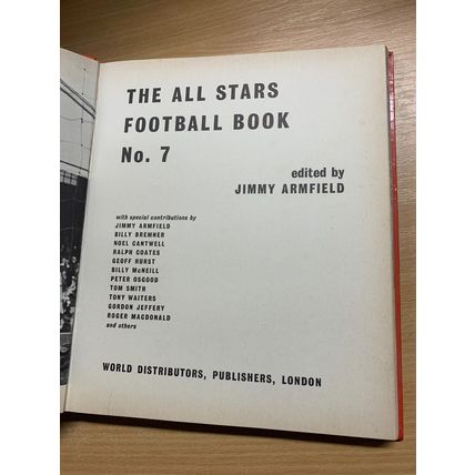 1967 "THE ALL STARS FOOTBALL BOOK No.7" UK SOCCER ANNUAL HARDBACK BOOK (P4)