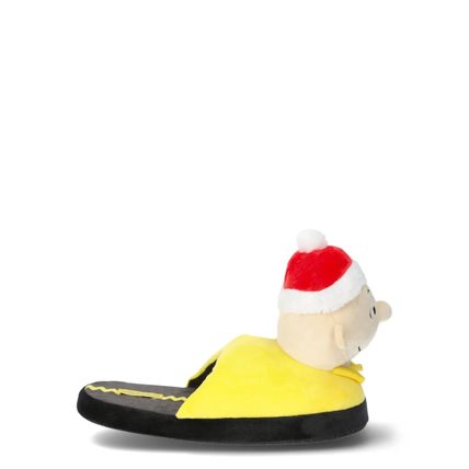 PEANUTS Charlie Brown Christmas 3D Scuff Slippers-Adult-Men's Size 9/10-NEW-FAST