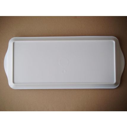 Decorative Sandwich Tray/Serving Tray, White, Ducks, Melamine, Very Good Cond.