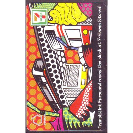 7-11 TransitLink Farecard Round The Clock at 7-11 Stores! Train Bus Card