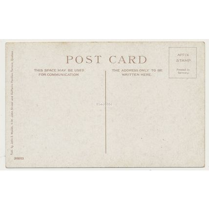 Canada Cape Diamond and Diamond Harbor Quebec blank 1910s postcard 203013