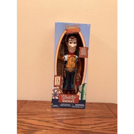 Disney Store Official Sheriff Woody Interactive Toy Story Pull String Doll