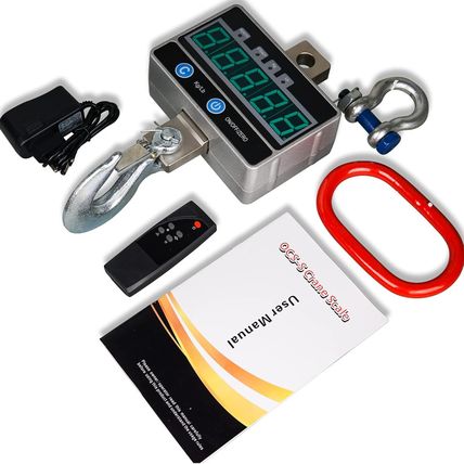 2000KG / 4400LBS 2Ton Digital Crane Scale with Remote, Industrial Heavy Duty Ele