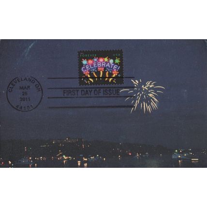 US Maxi Card FDC Lake Ozarks Mo. Fireworks Zayix Stamps 0924M0289