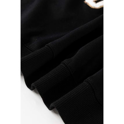 Black TOUCH DOWN Football Graphic Pullover Sweatshirt