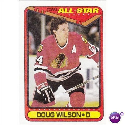 1990 Topps Card No. 203 Doug Wilson Chicago Blackhawks