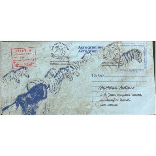 South Africa Airmail 1991 - Austrian Airlines 1