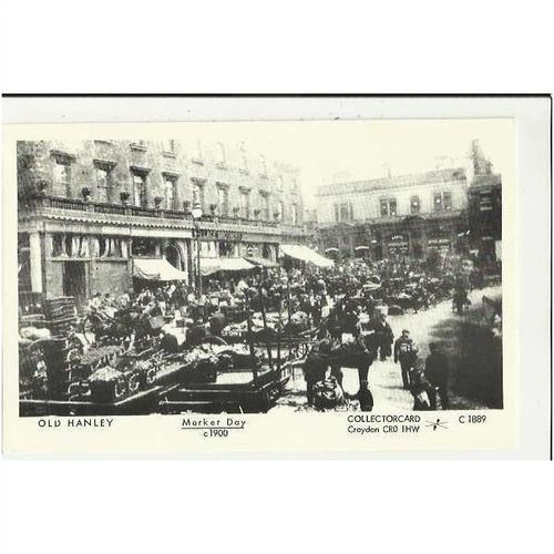 Staffordshire HANLEY Market Day Postcard by Collectorcard C1889