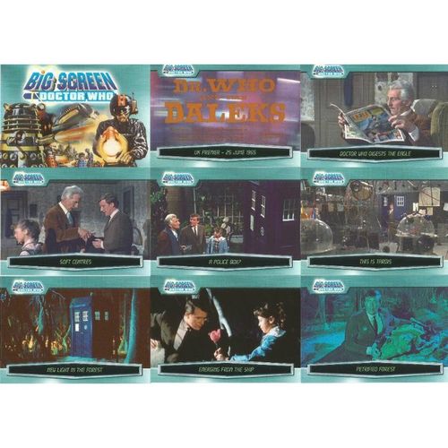 Dr Doctor Who Big Screen Full 100 Card Base Set of Trading Cards