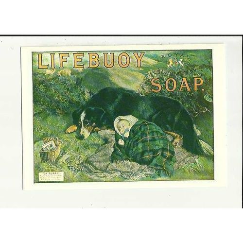 A Mumbles Railway Publishing Postcard MRP/245 LIFEBUOY SOAP