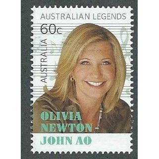 AUS 2013 60c 'AUSTRALIAN LEGENDS- OLIVIA NEWTON JOHN' FINE USED (EBID37-822)