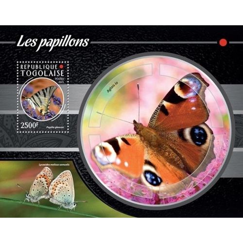 TOGO 2015 SHEET MNH BUTTERFLIES PAPILLONS SCHMETTERLINGEN FARFALLE MARIPOSAS 2A
