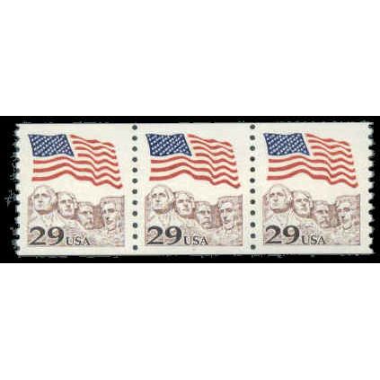 2523 29c U.S. Flag Fine MNH PNC 1/3 R0081