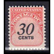 J98 30c Postage Due Barely Clears MNH KA0766